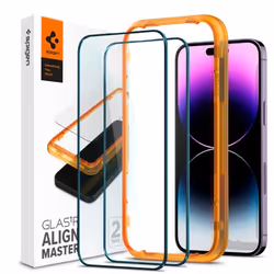 Spigen Glas tR Align Master, Apple, iPhone 14 Pro, Résistant aux rayures, Transparent, 2 pièce(s)