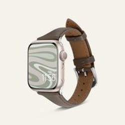 Spigen AMP05441 accessoire intelligent à porter sur soi Bande Kaki Cuir véritable