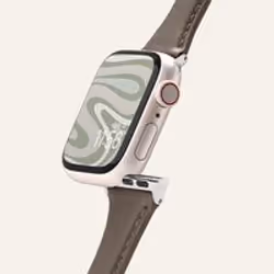 Spigen AMP05441 accessoire intelligent à porter sur soi Bande Kaki Cuir véritable