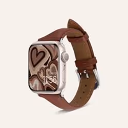 Spigen AMP05442, Bande, Smartwatch, Marron, Apple, Watch series 8/7/6/SE/SE2, Cuir véritable