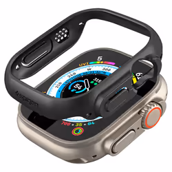 Spigen Thin Fit, Emplacement, Smartwatch, Noir, Apple, Apple Watch Ultra, Polycarbonate (PC)