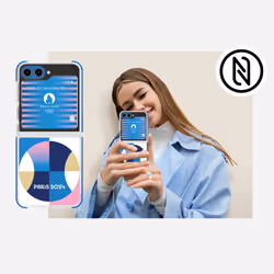 Samsung Coque interchangeable a fond d ecran dynamique pour Galaxy Z Flip5 edition Paris 2024