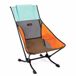 Helinox Beach Chair, Noir, Marron, Couleur menthe, Orange, Aluminium, Polyester recyclé, Caoutchouc, Silicone, Assis(e), Alum ...