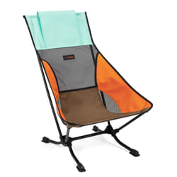 Helinox Beach Chair chaise de plage Noir, Marron, Couleur menthe, Orange Aluminium, Polyester recyclé, Caoutchouc, Silicone Assis(e)