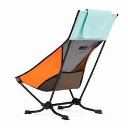 Helinox Beach Chair chaise de plage Noir, Marron, Couleur menthe, Orange Aluminium, Polyester recyclé, Caoutchouc, Silicone Assis(e)