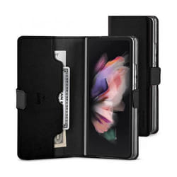 Étui Folio - Mercury - Galaxy Z Fold 4 - Aimanté - PU Imitation Cuir - Noir