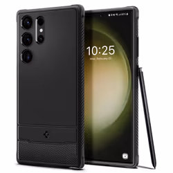 Spigen Rugged Armor, Housse, Samsung, Galaxy S23 Ultra, 17,3 cm (6.8"), Noir