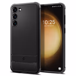 Spigen Rugged Armor, Housse, Samsung, Galaxy S23, 15,5 cm (6.1"), Noir