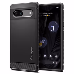 Spigen Rugged Armor, Housse, Google, Pixel 7a, 15,5 cm (6.1"), Noir