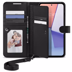 Spigen ACS05893, Étui avec portefeuille, Samsung, Galaxy A54 5G, 16,5 cm (6.5"), Noir