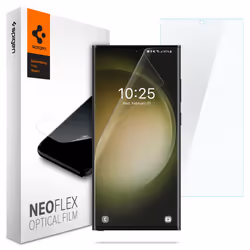 Spigen Neo Flex, Samsung, Galaxy S23 Ultra, Anti-goutte, Résistant à la poussière, Résistant aux rayures, Transparent, 2 pièc ...