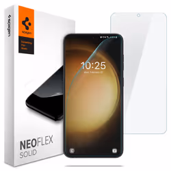 Spigen Neo Flex Solid, Samsung, Galaxy S23, Anti-goutte, Résistant à la poussière, Résistant aux rayures, Transparent, 2 pièc ...