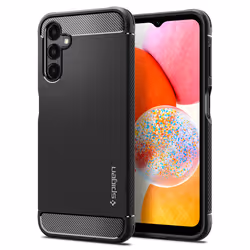 Spigen Rugged Armor, Housse, Samsung, Galaxy A14 4G, 16,3 cm (6.4"), Noir