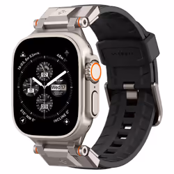 Spigen AMP06065, Bracelet de montre, Apple, Apple Watch Series (49mm/45mm/44mm/42mm), Nylon, Polyuréthane thermoplastique (TP ...