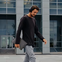 Spigen Universal Laptop Pouch Valentinus 16'' 16" Étui sac à dos Gris