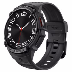 Spigen Rugged Armor Pro, Emplacement, Smartwatch, Noir, Samsung, Galaxy Watch 6 Classic (43mm), Polyuréthane thermoplastique ...