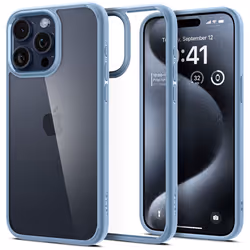 Spigen ACS06572, Housse, Apple, iPhone 15 Pro Max, 17 cm (6.7"), Bleu