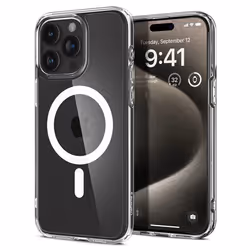 Spigen ACS06577, Housse, Apple, iPhone 15 Pro Max, 17 cm (6.7"), Transparent