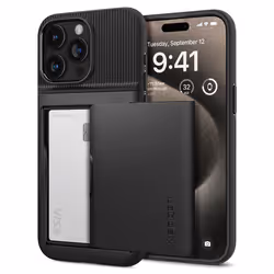 Spigen ACS06589, Housse, Apple, iPhone 15 Pro Max, 17 cm (6.7"), Noir