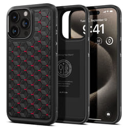 Spigen ACS06604 6.7" Housse Noir, Rouge