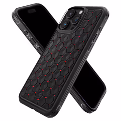 Spigen ACS06604 6.7" Housse Noir, Rouge