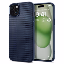 Spigen ACS06651, Housse, Apple, iPhone 15 Plus, 17 cm (6.7"), Bleu