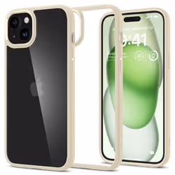 Spigen ACS06658, Housse, Apple, iPhone 15 Plus, 17 cm (6.7"), Beige