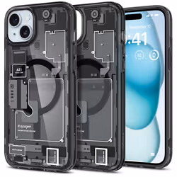Spigen ACS06664, Housse, Apple, iPhone 15 Plus, 17 cm (6.7"), Noir
