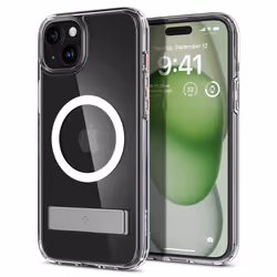 Spigen Ultra Hybrid S, Housse, Apple, iPhone 15 Plus, 17 cm (6.7"), Transparent