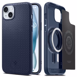 Spigen Mag Armor, Housse, Apple, iPhone 15 Plus, 17 cm (6.7"), Bleu