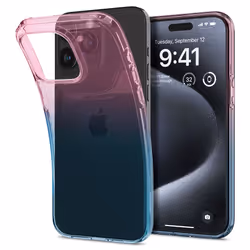 Spigen ACS06700, Housse, Apple, iPhone 15 Pro, 15,5 cm (6.1"), Bleu, Rose