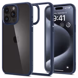 Spigen ACS06711, Housse, Apple, iPhone 15 Pro, 15,5 cm (6.1"), Marine