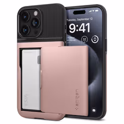 Spigen ACS06729, Housse, Apple, iPhone 15 Pro, 15,5 cm (6.1"), Or rose