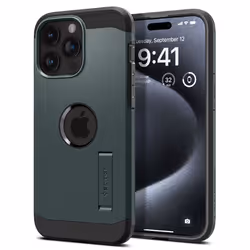 Spigen ACS06735, Housse, Apple, iPhone 15 Pro, 15,5 cm (6.1"), Vert