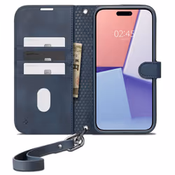 Spigen Wallet S Pro coque de protection pour téléphones portables 15,5 cm (6.1") Étui avec portefeuille Marine