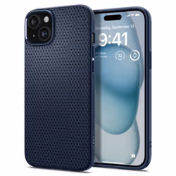 Spigen ACS06791, Housse, Apple, iPhone 15, 15,5 cm (6.1"), Marine