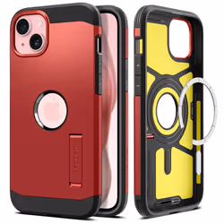 Spigen Tough Armor, Housse, Apple, iPhone 15, 15,5 cm (6.1"), Rouge