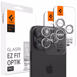 Spigen GLAS.tR EZ Fit Optik Pro, Apple, iPhone 15 Pro / 15 Pro Max / 14 Pro / 14 Pro Max, Résistant aux rayures, Transparent, ...