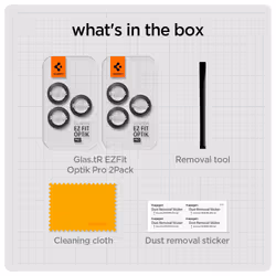 Spigen GLAS.tR EZ Fit Optik Pro Protecteur d'objectif caméra Apple 2 pièce(s) - Vue supplémentaire 6