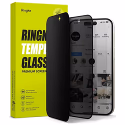 Coque pour iPhone 15 / iPhone 16 - Verre Trempé Ringke - Confidentialité