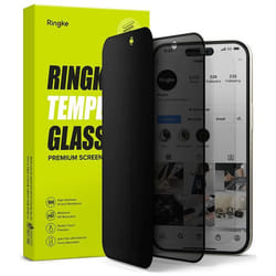 Coque pour iPhone 15 / iPhone 16 - Verre Trempé Ringke - Confidentialité