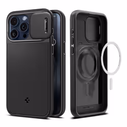 Spigen Optik Armor (MagFit), Housse, Apple, iPhone 15 Pro, 15,5 cm (6.1"), Noir