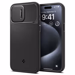 Spigen Optik Armor (MagFit) coque de protection pour téléphones portables 15,5 cm (6.1") Housse Noir