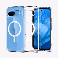 Spigen Ultra Hybrid Metal Ring, Housse, Google, Pixel 8a, 15,5 cm (6.1"), Transparent, Blanc