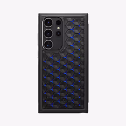 Spigen ACS07290, Housse, Samsung, Galaxy S24 Ultra, 17,3 cm (6.8"), Noir, Bleu