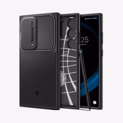 Spigen Optik Armor, Housse, Samsung, Galaxy S24 Ultra, 17,3 cm (6.8"), Noir