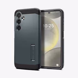 Spigen Tough Armor, Housse, Samsung, Galaxy S24 (2024), 15,8 cm (6.2"), Noir, Vert