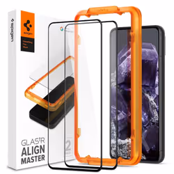 Spigen GLAS.tR AlignMaster, Google, Google Pixel 8 (2023), Résistant aux rayures, Résistant aux chocs, Noir, Transparent, 2 p ...
