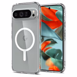 Spigen Ultra Hybrid OneTap Metal Ring, Housse, Google, Google Pixel 9 Pro XL (2024), 17,3 cm (6.8"), Transparent, Blanc