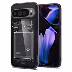 Spigen Ultra Hybrid Zero One, Housse, Google, Google Pixel 9 Pro XL (2024), 17,3 cm (6.8"), Noir, Transparent